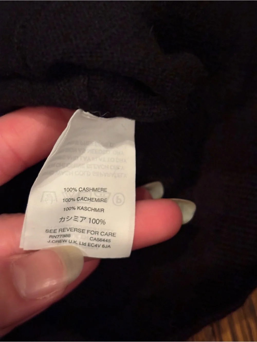 J. Crew 100% Cashmere Zip Up